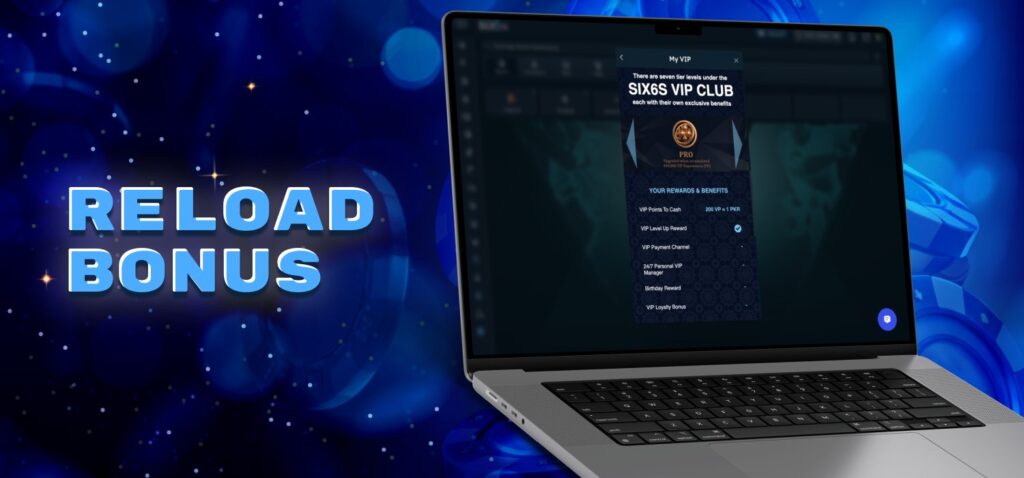 reload bonus on casino platform